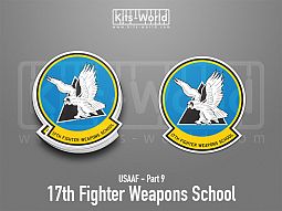 Kitsworld SAV Sticker - USAAF - 17th Fighter Weapons School 